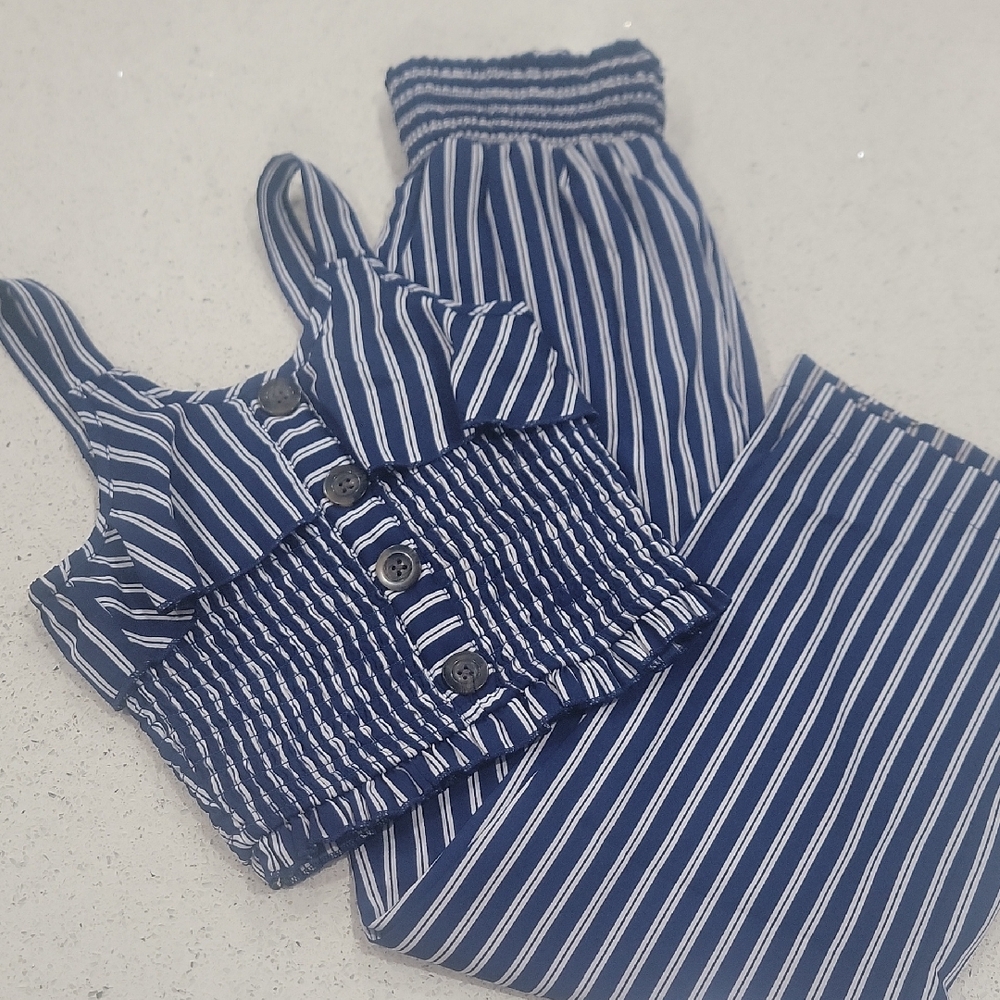 Striped Navy and White Kids Long Sleeve Top